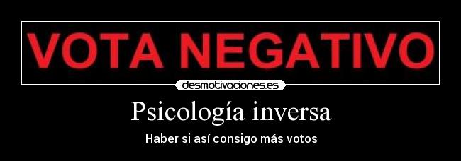 Psicología inversa -