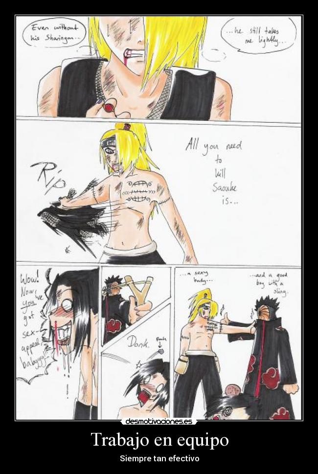 carteles trabajo anime naruto fail lol desmotivaciones