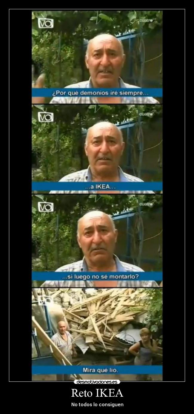 Reto IKEA - No todos lo consiguen
