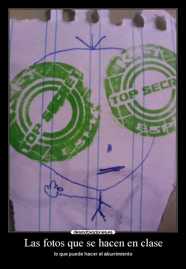 Las fotos que se hacen en clase -
