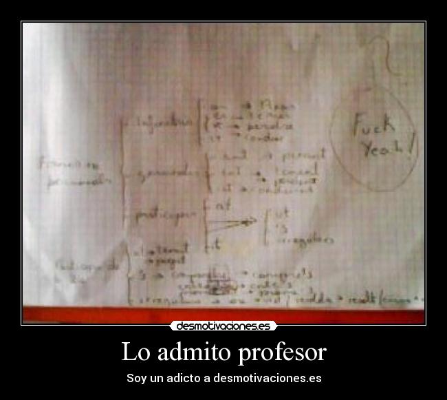 Lo admito profesor - 