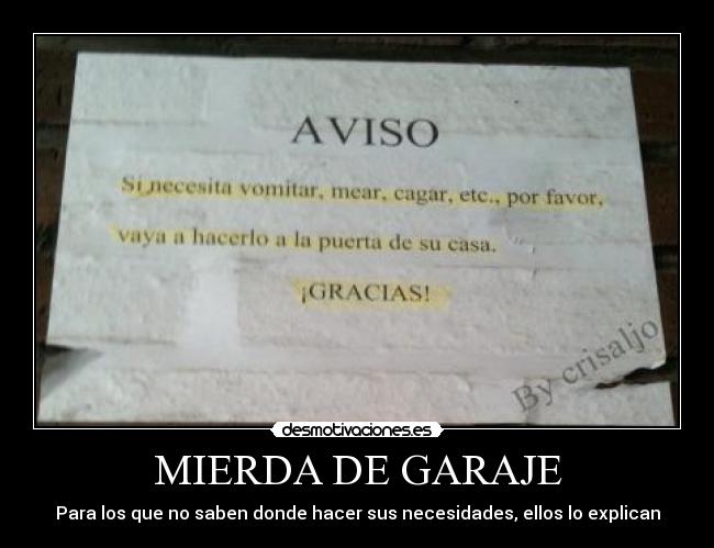 MIERDA DE GARAJE - 