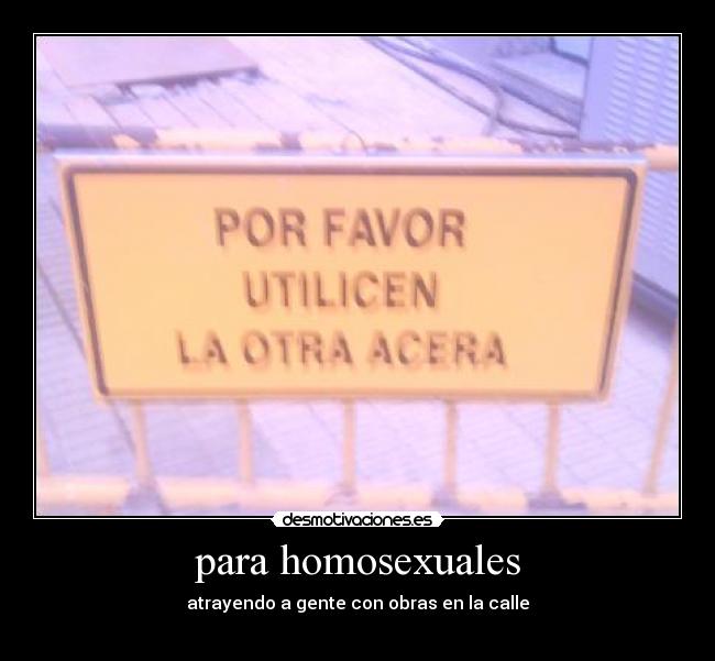 para homosexuales -