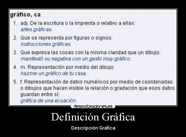 Definición Gráfica -