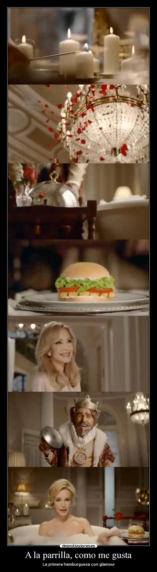 A la parrilla, como me gusta - La primera hamburguesa con glamour