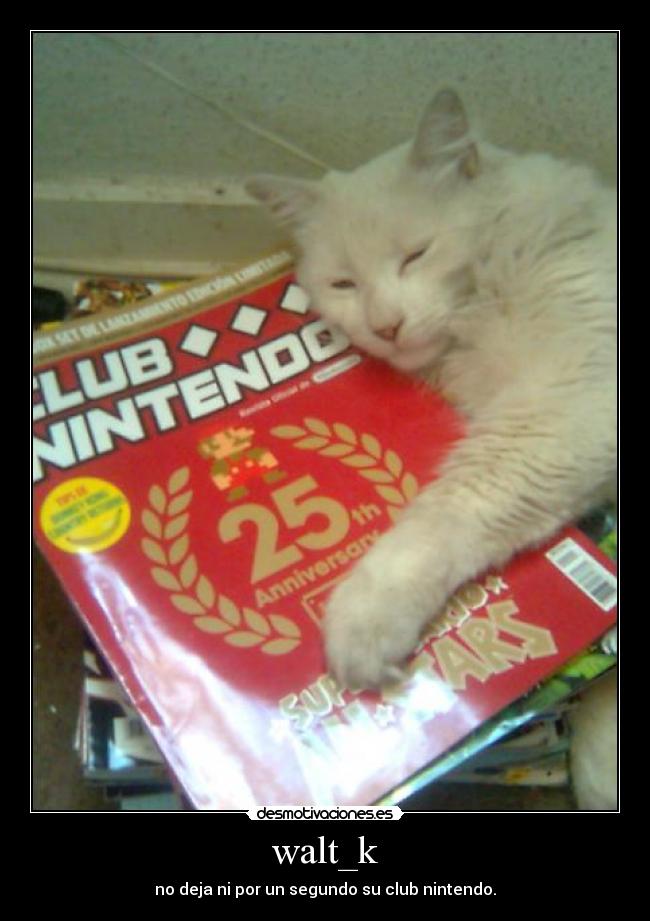 walt_k - no deja ni por un segundo su club nintendo.