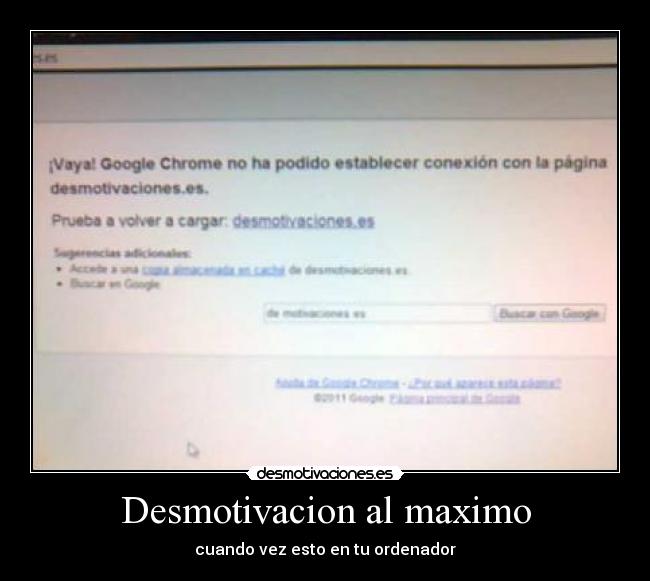 Desmotivacion al maximo - cuando vez esto en tu ordenador