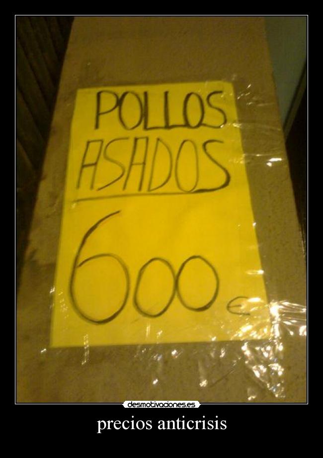 precios anticrisis -