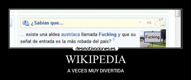WIKIPEDIA - A VECES MUY DIVERTIDA