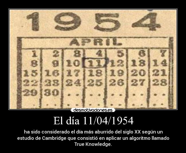 Imágenes y Carteles de 1954 Pag. 1954 Desmotivaciones