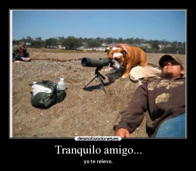Tranquilo amigo... - yo te relevo.