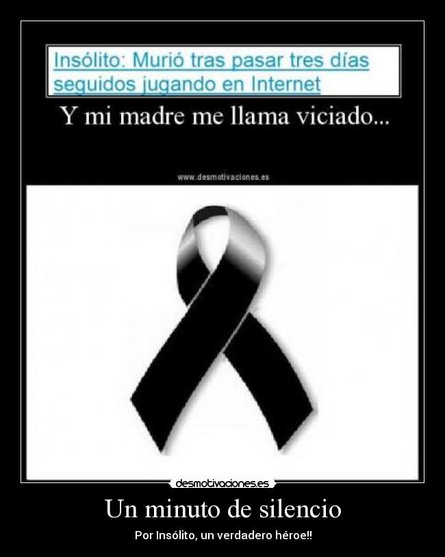 Un minuto de silencio -
