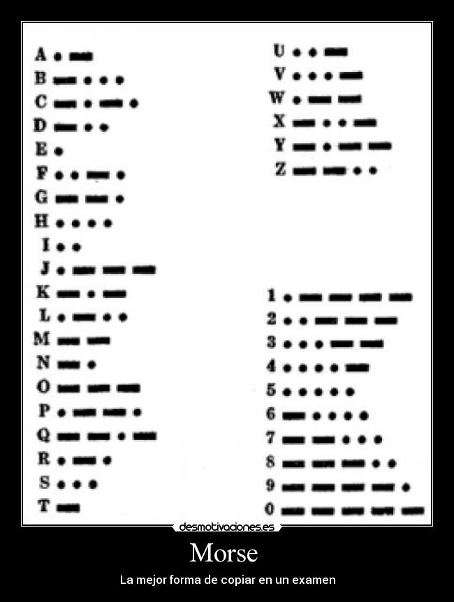 carteles morse desmotivaciones