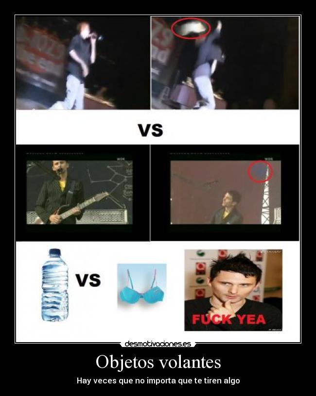 Objetos volantes - Hay veces que no importa que te tiren algo