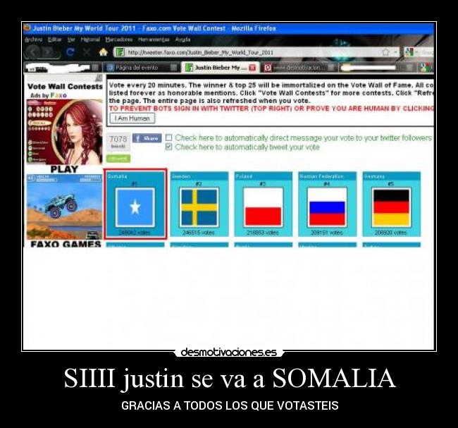 SIIII justin se va a SOMALIA - 