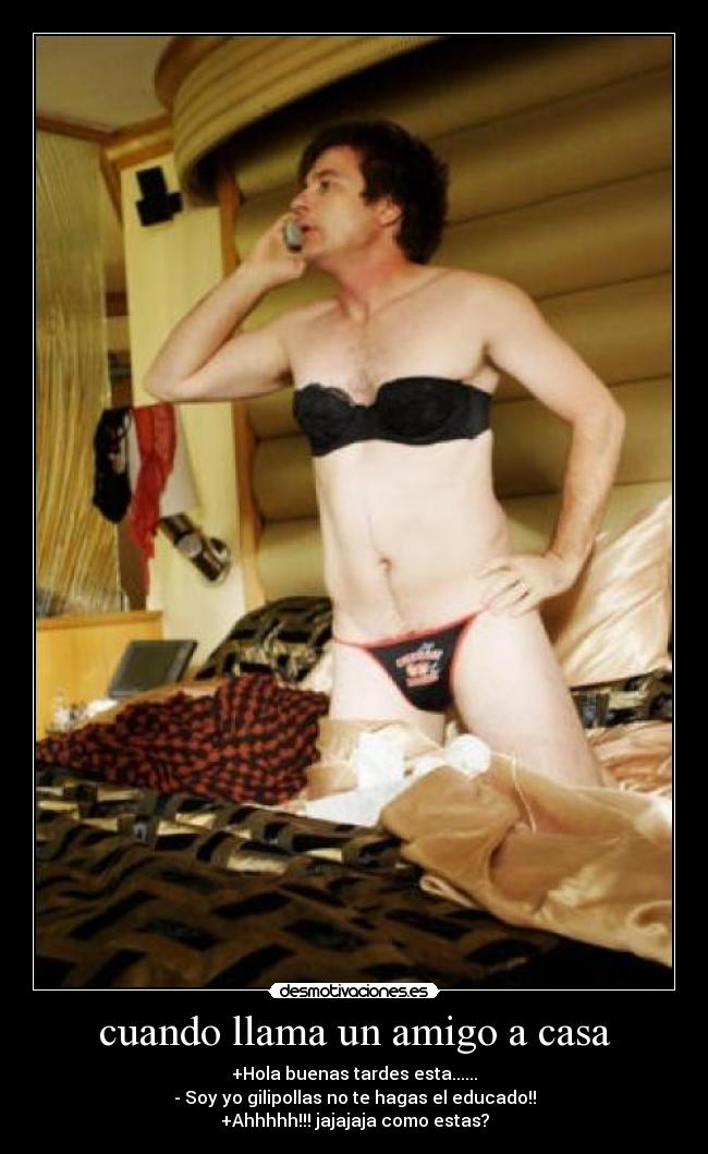 cuando llama un amigo a casa -