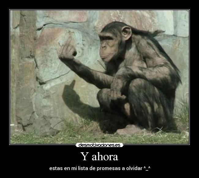 Y ahora - estas en mi lista de promesas a olvidar ^_^