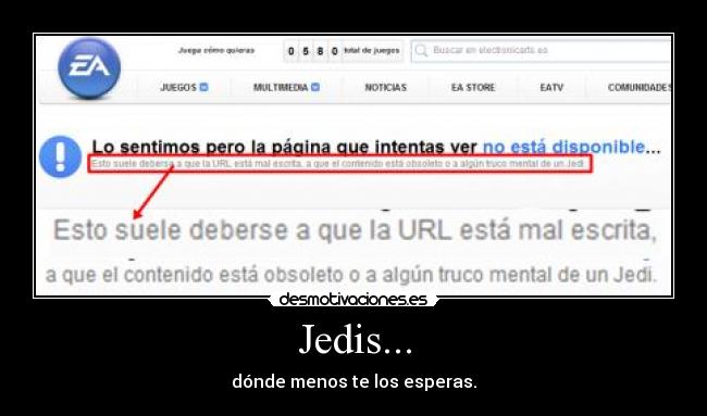 Jedis... - dónde menos te los esperas.