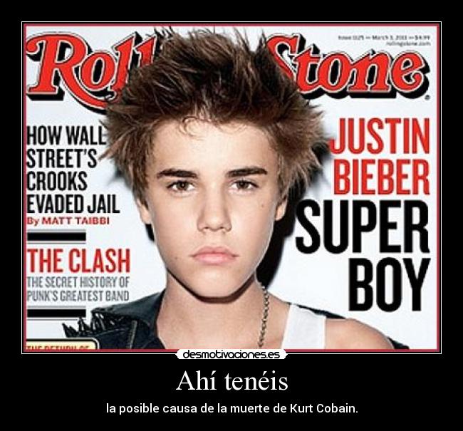 Ahí tenéis - la posible causa de la muerte de Kurt Cobain.