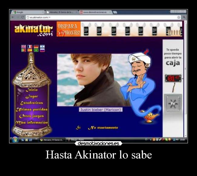 Hasta Akinator lo sabe -