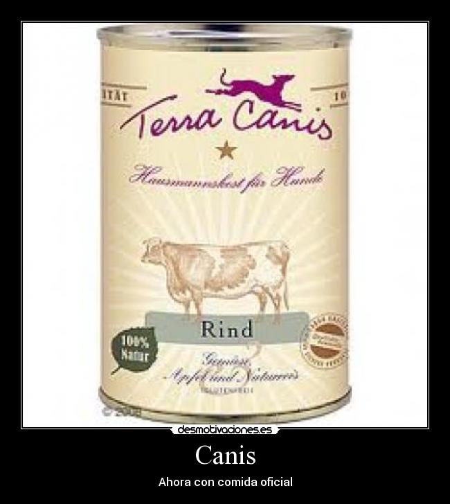 Canis - Ahora con comida oficial
