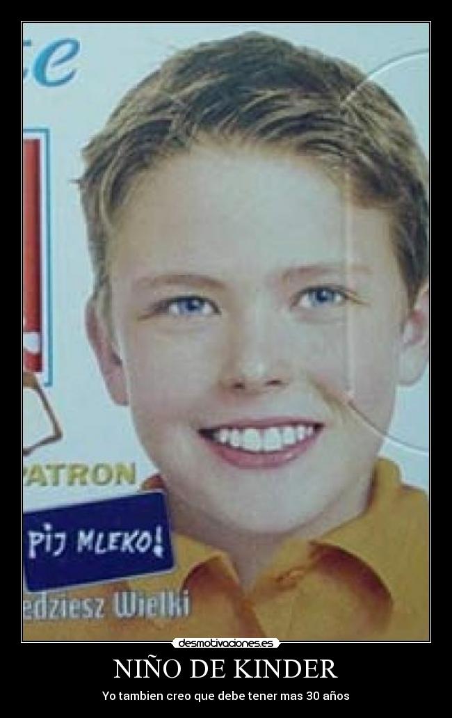 NIÑO DE KINDER - 