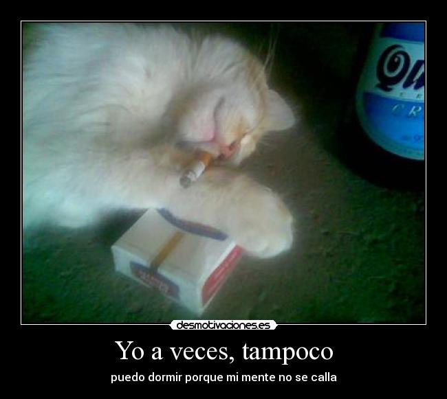 Yo a veces, tampoco - 