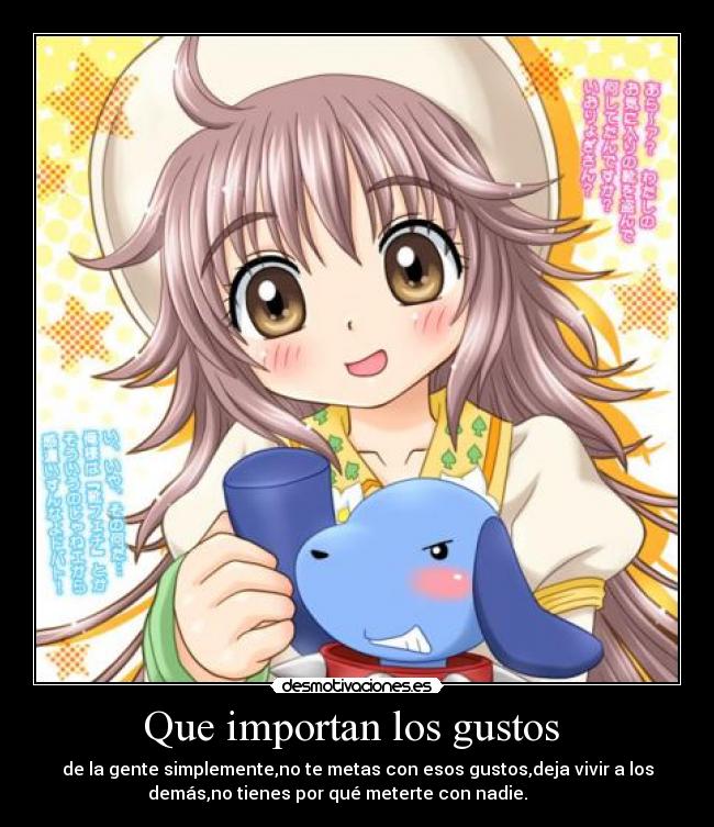 Que importan los gustos  - 