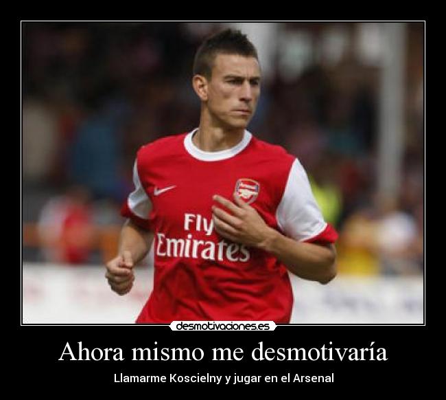 carteles koscielny arsenal fallo garrafal desmotivaciones