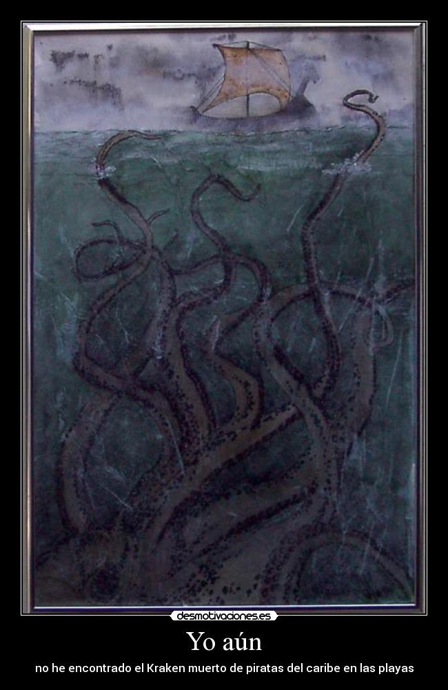 Yo aún - no he encontrado el Kraken muerto de piratas del caribe en las playas