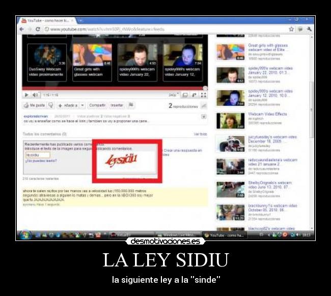LA LEY SIDIU - la siguiente ley a la sinde