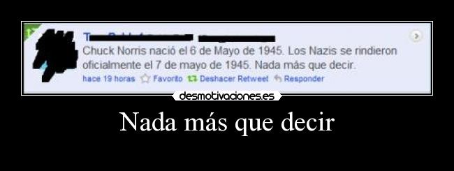 Nada más que decir - 