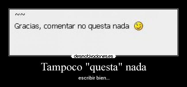 Tampoco questa nada - 