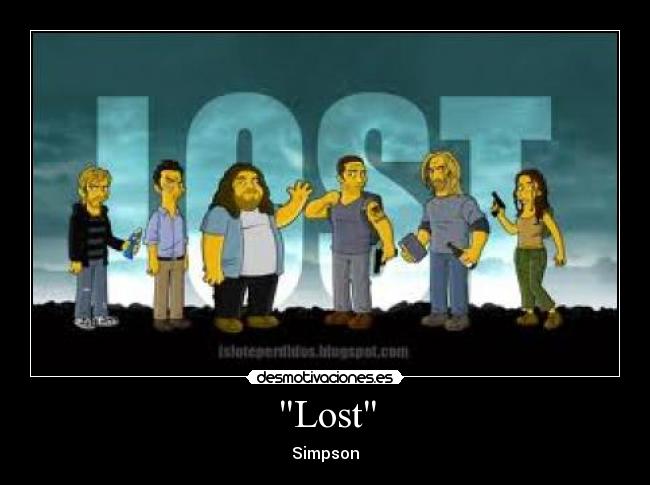carteles lost los simpson desmotivaciones