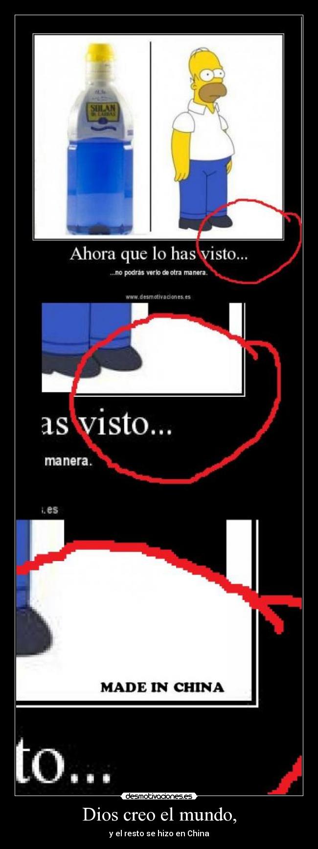 Dios creo el mundo, - y el resto se hizo en China