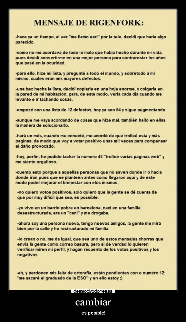 cambiar - es posible!