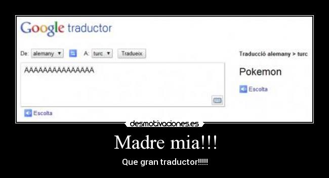 Madre mia!!! -