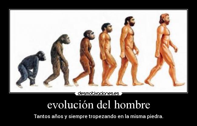 evolución del hombre - 
