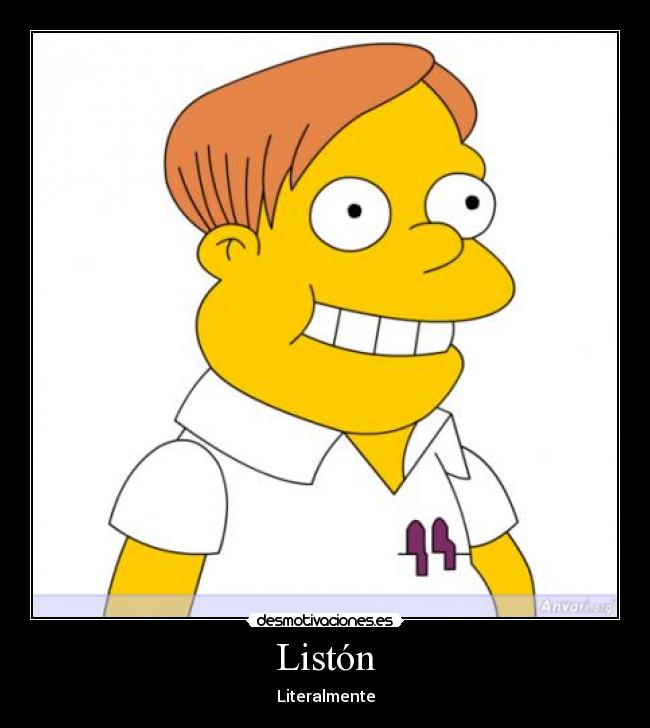 carteles simpson liston martin desmotivaciones