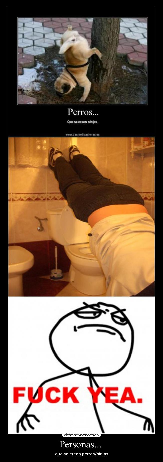 Personas... - que se creen perros/ninjas