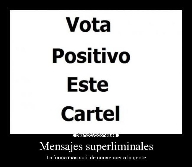 Mensajes superliminales - 