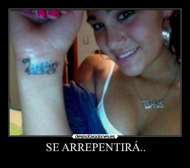 SE ARREPENTIRÁ.. -