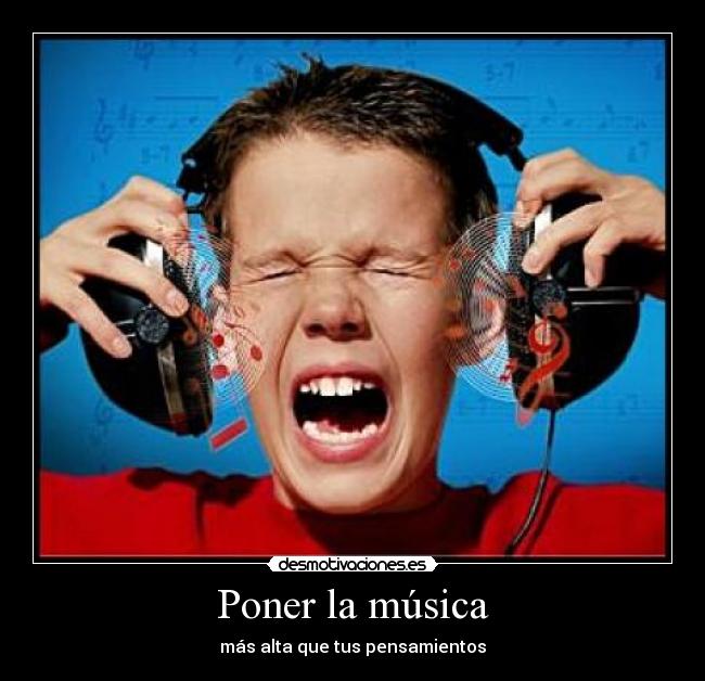 Poner la música -