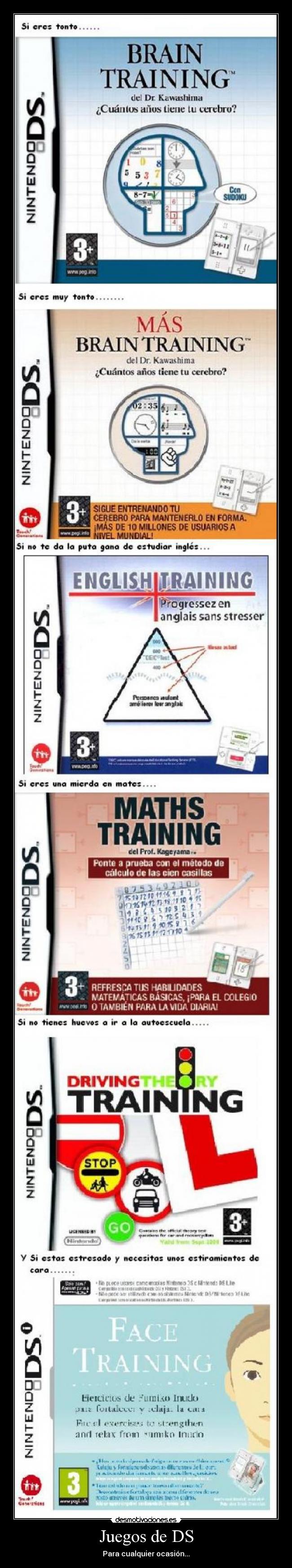 Juegos de DS - Para cualquier ocasión...