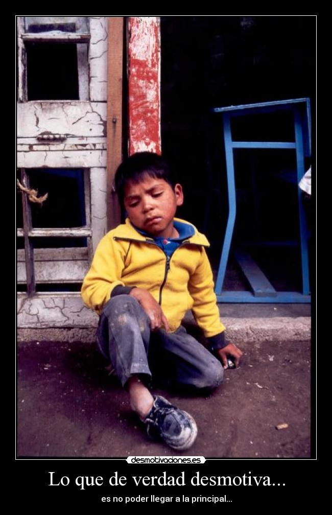 Lo que de verdad desmotiva... - 