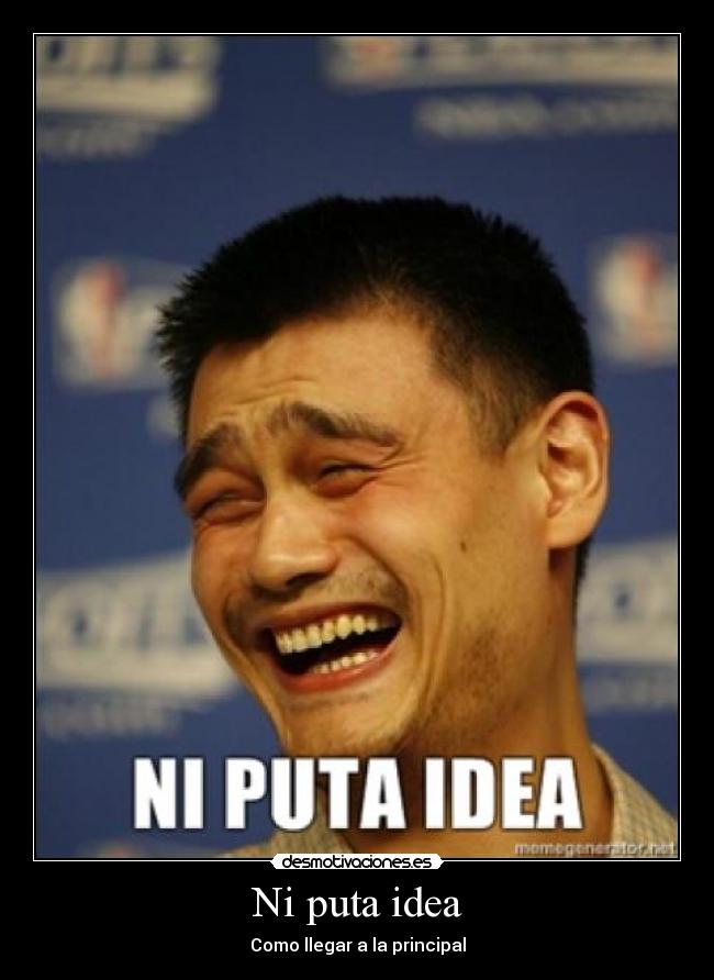 Ni puta idea - 