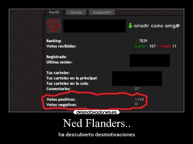 Ned Flanders.. - ha descubierto desmotivaciones