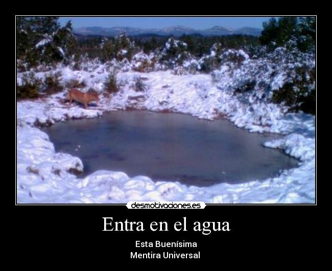 Entra en el agua - Esta Buenísima
Mentira Universal