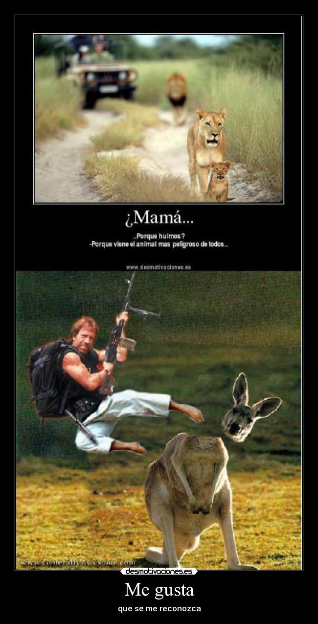 Me gusta - que se me reconozca