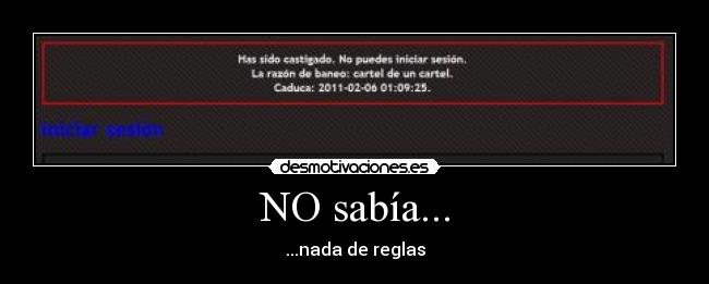 NO sabía... - 